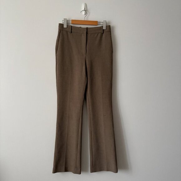 Aritzia Babaton Publish Pant High Waisted Boot Cut Mocha Tan Brown Size 4 - Picture 7 of 11